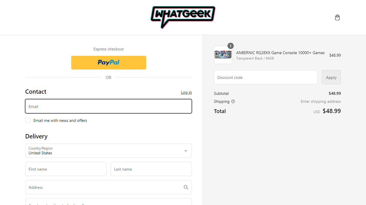 How to apply WhatGeek coupon code